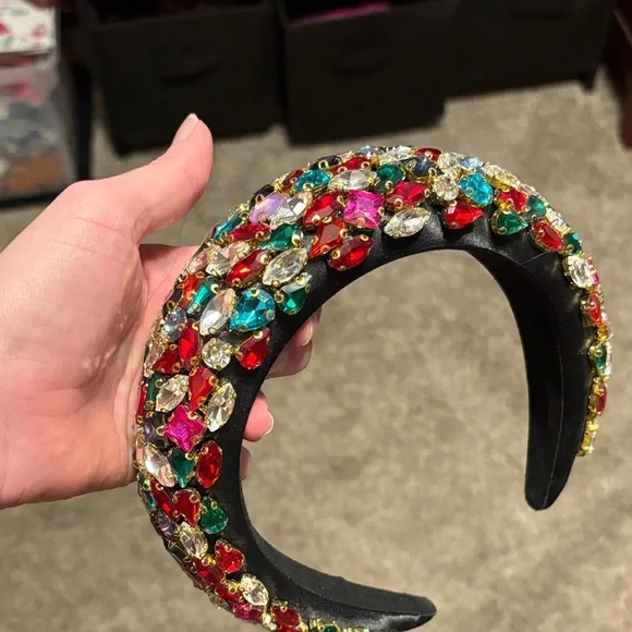 Multicolor Jeweled Headband - Picture 1 of 1